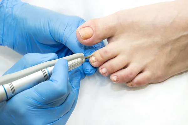 Processo di pedicure — Foto Stock