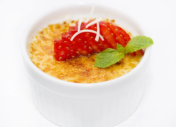 Część kremu brulee — Zdjęcie stockowe