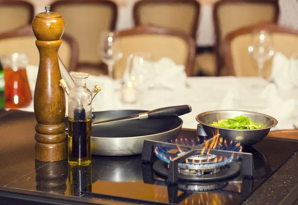 Table gas stove — Stock Photo, Image