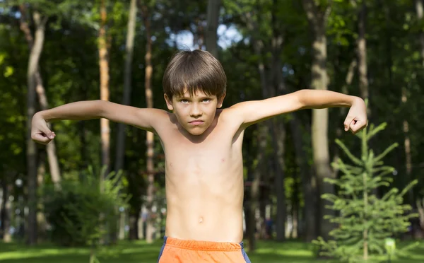 Portrait of a boy in nature — Stock Photo, Image