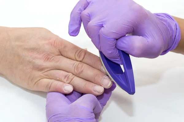 Processo de pedicure — Fotografia de Stock