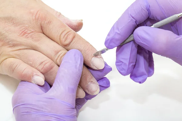 Processo di pedicure — Foto Stock