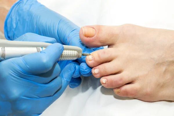 Processo de pedicure — Fotografia de Stock