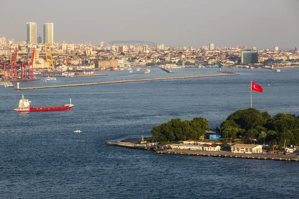 Istambul Panorama da torre de galata — Fotografia de Stock