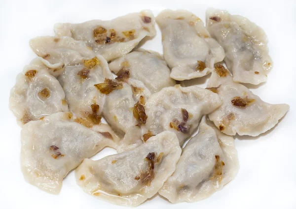 Dumplings with cabbage — Stock Photo, Image