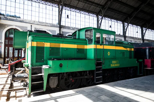 Madrid Espanha Março 2018 Carruagens Interiores Compartimento Ferroviário Museu Ferrovia — Fotografia de Stock