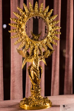 MÜZİK, Almanya - 27 Kasım 2018: Bavyera krallarının Münih 'teki Bavyera krallığının konutundaki hazineleri ve eserleri. 