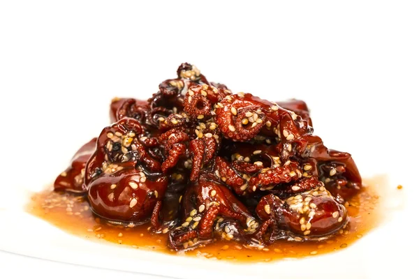 Octopus salad in a spicy sauce — Stock Photo, Image