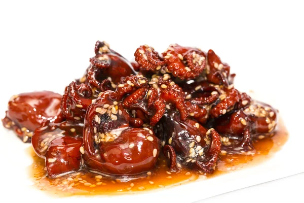 Octopus salad in a spicy sauce — Stock Photo, Image