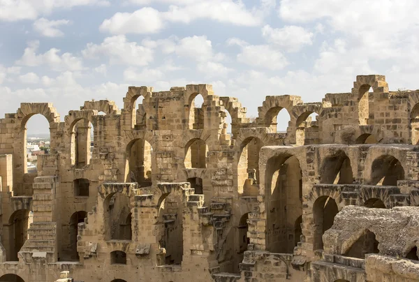 El jem coliseum Harabeleri — Stok fotoğraf