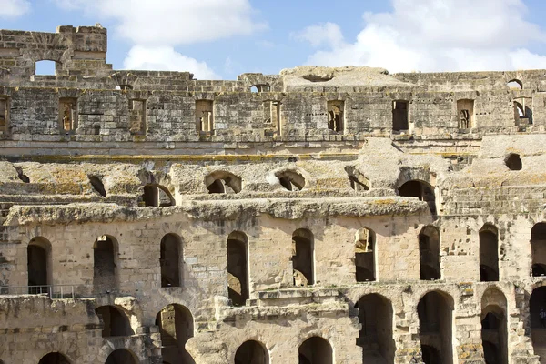 El Jem Coliseum ruins — Stock Photo, Image