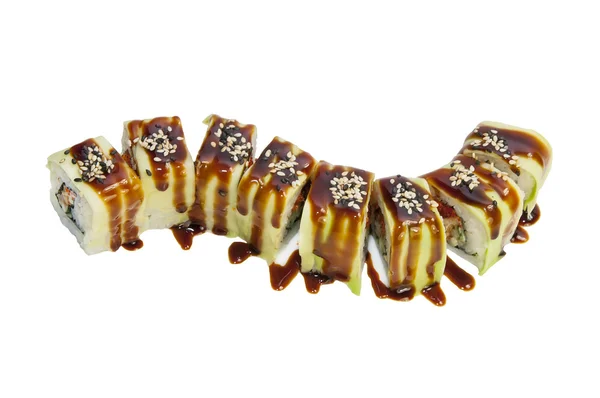 Köstliches Meeresfrüchte-Sushi — Stockfoto