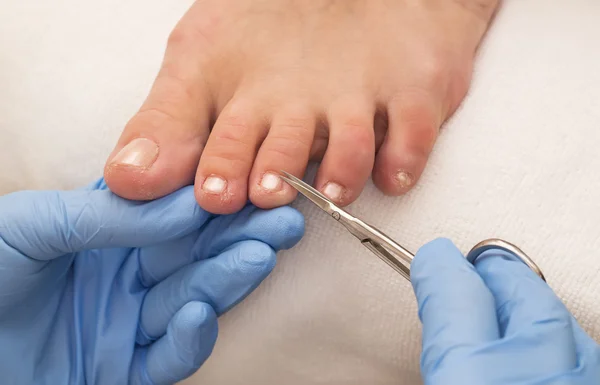 Processo di pedicure — Foto Stock