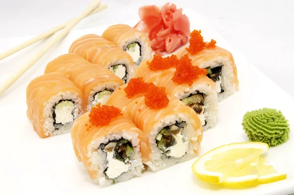 Νόστιμα θαλασσινά σούσι — Φωτογραφία Αρχείου