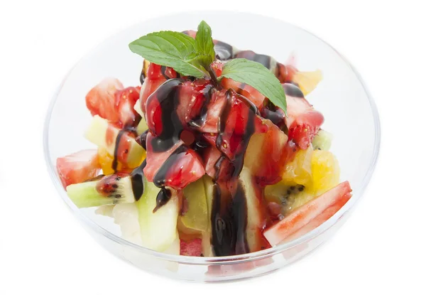 Fruit salad with fresh vegetables — Stock Photo, Image