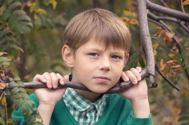 Bir çocuğun portresi.