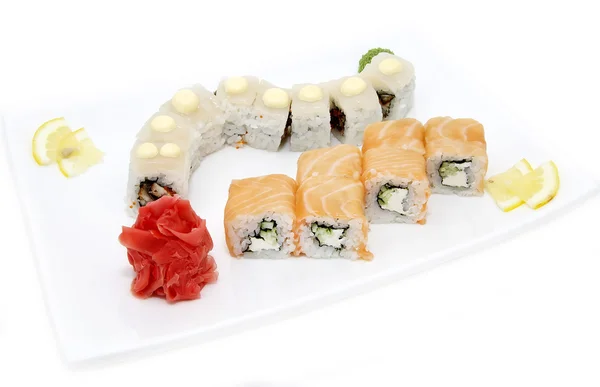 Sushi heerlijke zeevruchten — Stockfoto