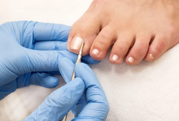 Processo de pedicure — Fotografia de Stock