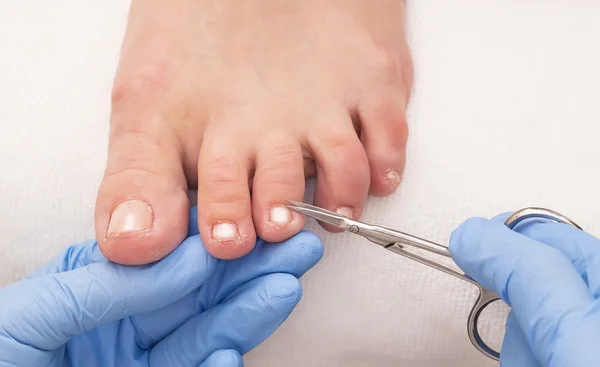 Processo di pedicure — Foto Stock