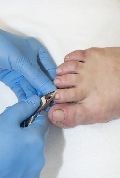 Processo de pedicure — Fotografia de Stock