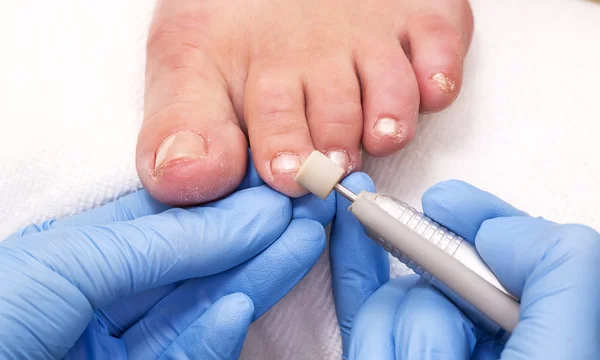 Processo de pedicure — Fotografia de Stock