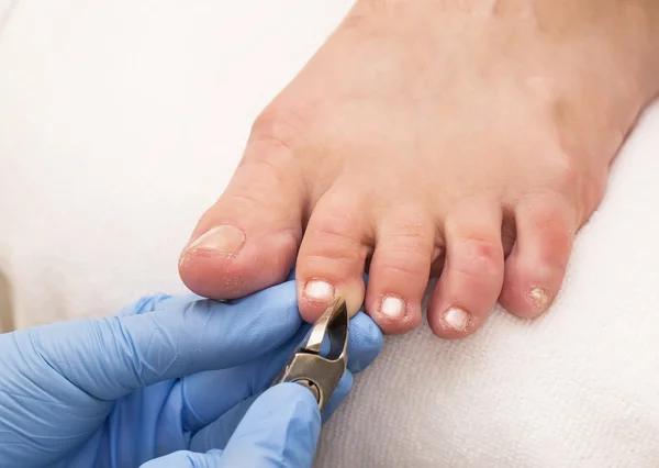 Processo di pedicure — Foto Stock