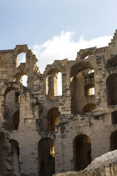 El Jem Coliseum ruins — Stock Photo, Image