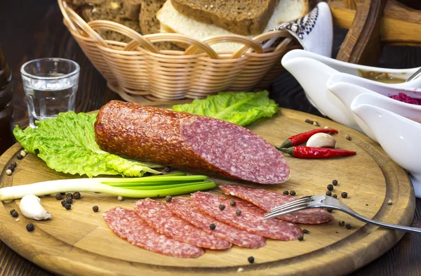 Saucisses aux légumes — Photo