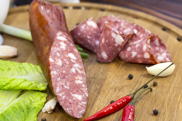 Saucisses aux légumes — Photo