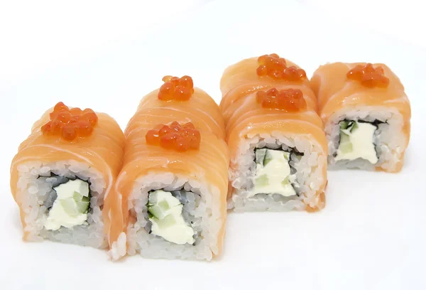 Rouleaux de sushi japonais — Photo