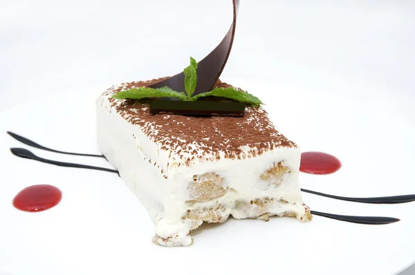 Pièce de gâteau Tiramisu — Photo