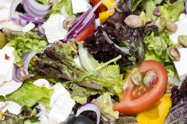 Greek salad with onion — Stock Photo, Image