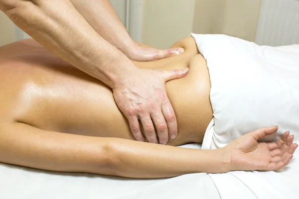 Woman doing massage — Stock Photo, Image