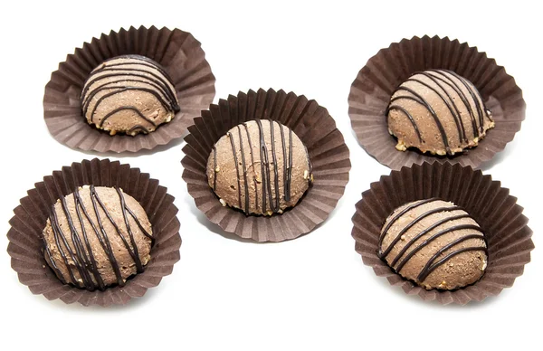 Caramelle al cioccolato con ripieno — Foto Stock