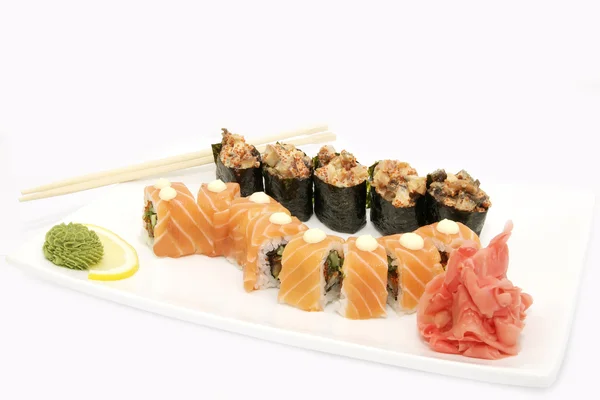 Delicioso sushi de mariscos — Foto de Stock