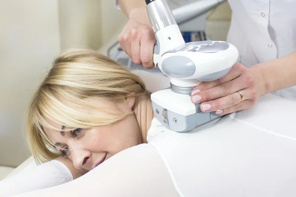 Woman  at clinic lipomassage — Stock Photo, Image