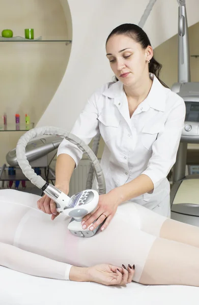 Woman  at clinic lipomassage — Stock Photo, Image