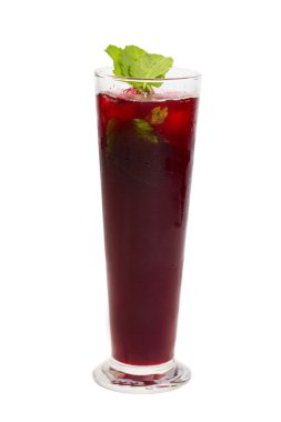 Alkollü ahududu kokteyl