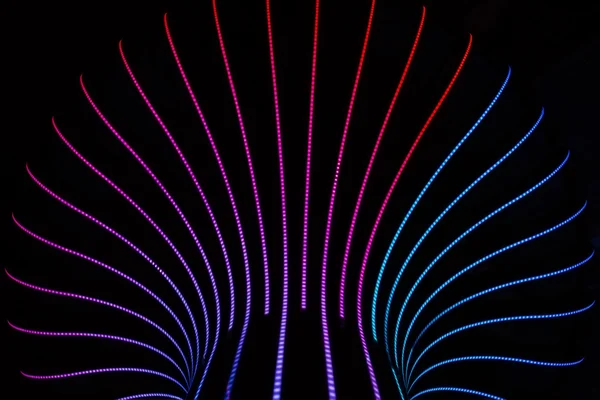 Fialový neon abstraktní pozadí — Stock fotografie