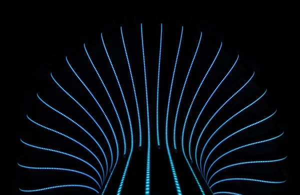 Blu neon sfondo astratto — Foto Stock
