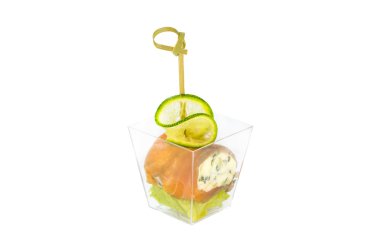 Lezzetli kanepe üzerinde kürdan