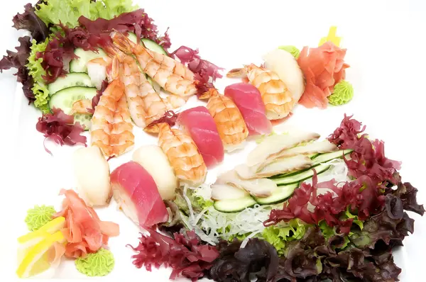 Smakelijke Japanse sushi — Stockfoto