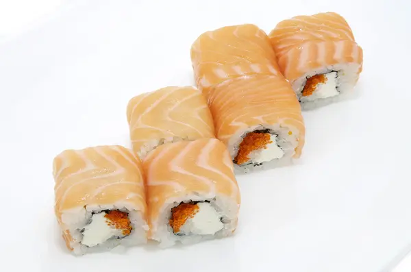 Tasty sushi rolls — Stock Photo, Image