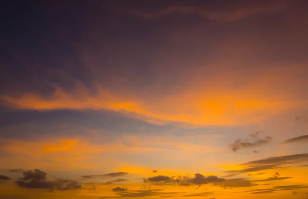 Orange sunset sky — Stock Photo, Image