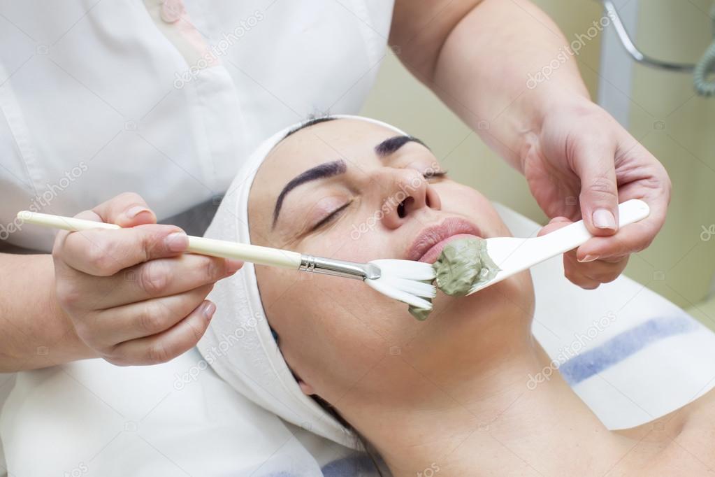 Female massage and facial peels