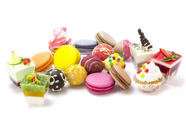 Десерти, цукерки та печиво — стокове фото