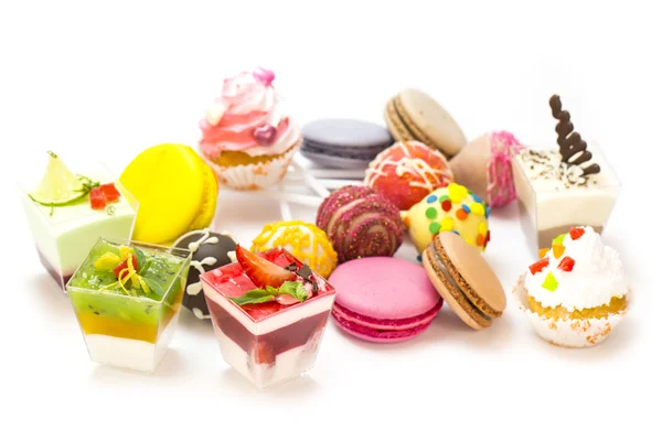 Desserts, Bonbons und Kekse — Stockfoto