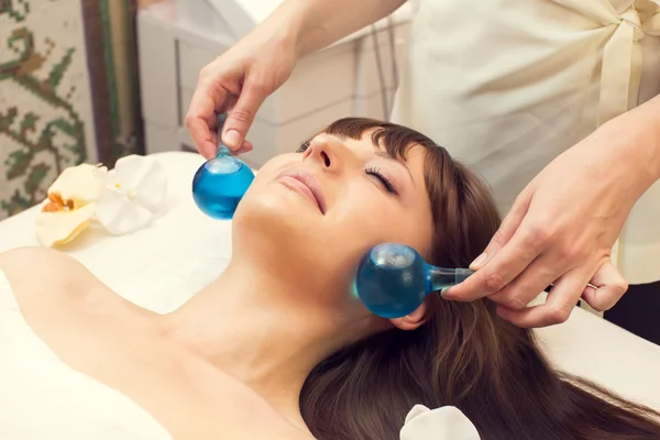 Female massage and facial peels — Stock Photo, Image