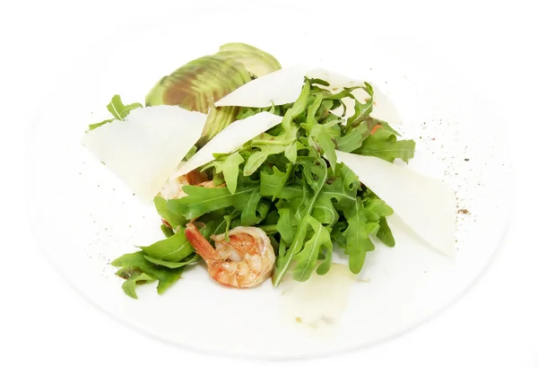Garnelensalat mit Avocado — Stockfoto