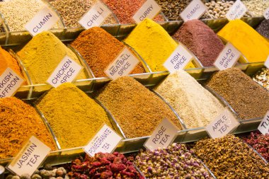 Tipik baharat ve çay